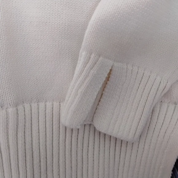 English Factory White Blue Sweater Dress for Women - Picture 8 of 9